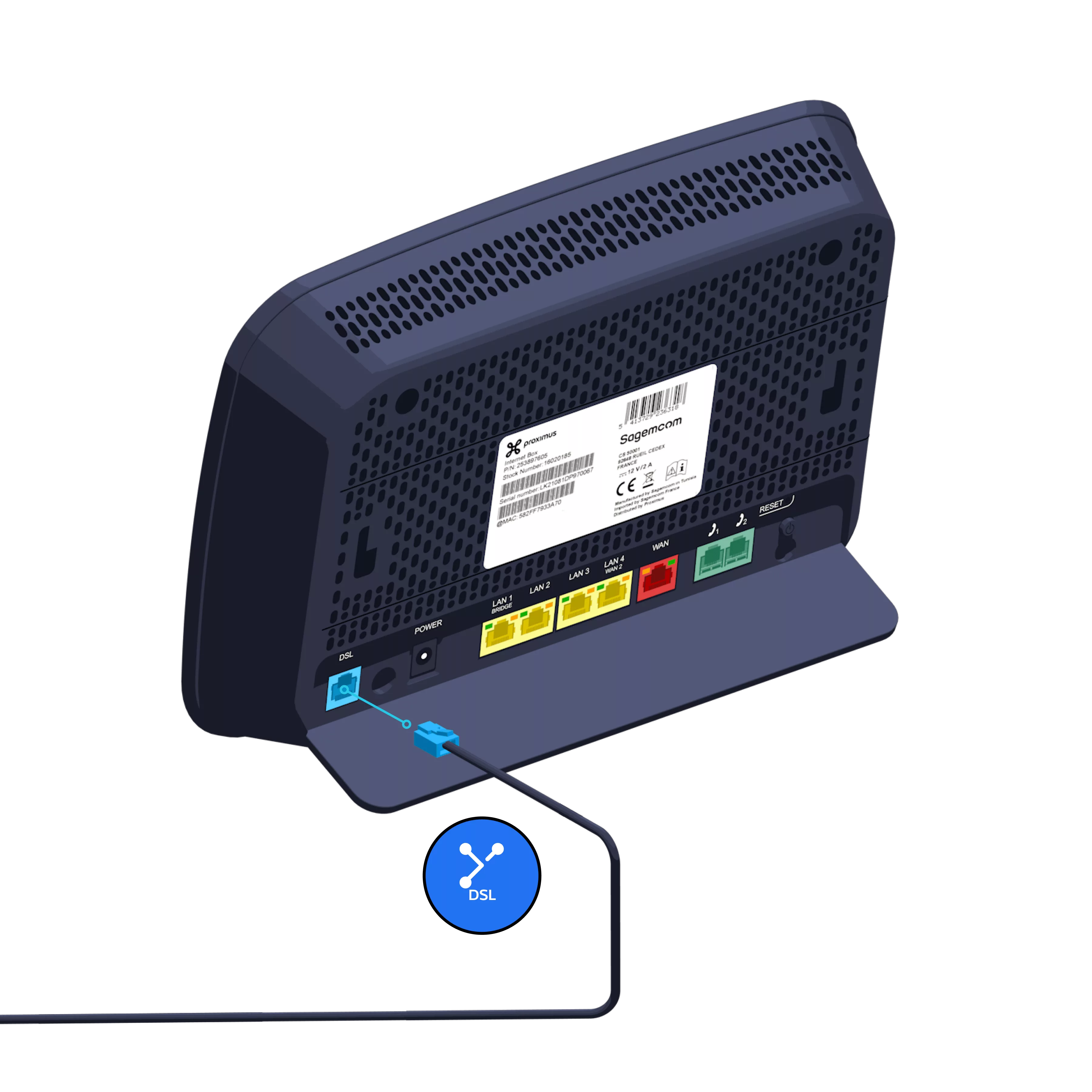 VDSL2 Internet Box step 3 1 ethernet modem