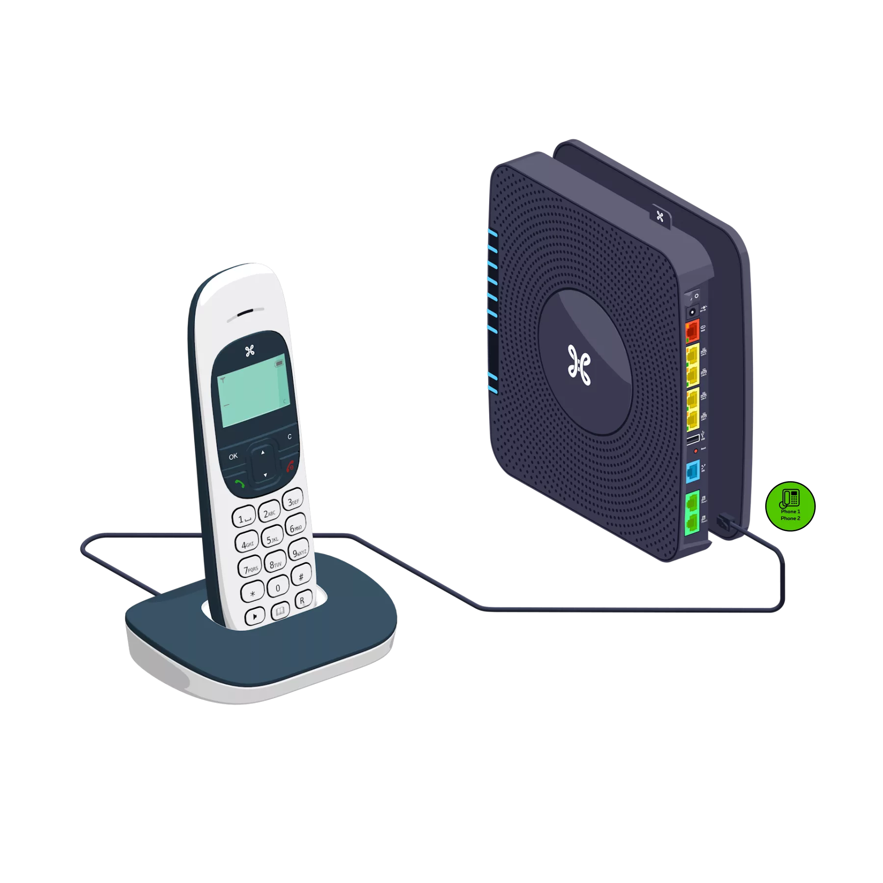 Telephone dect hd step4 0